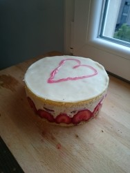 J’ai fait un fraisier maison…