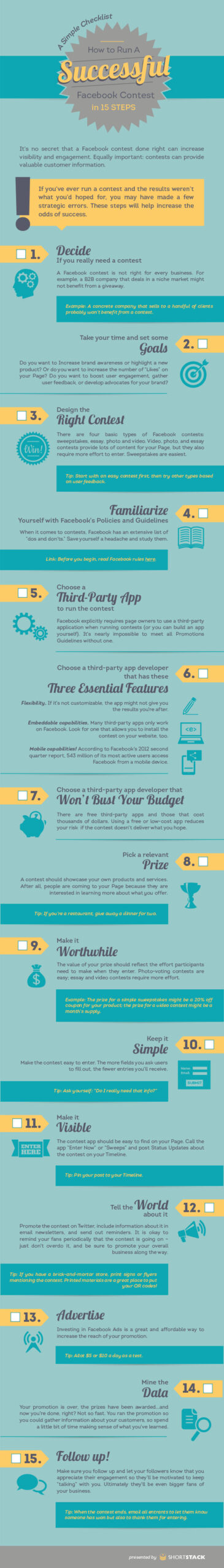 [infographie] Comment mettre en place un concours sur Facebook ?