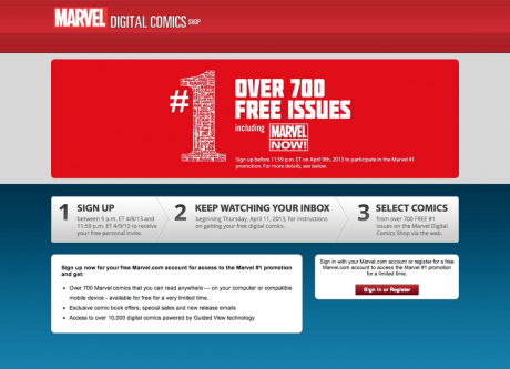 700 comics Marvel gratuits !